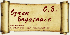 Ozren Bogutović vizit kartica
